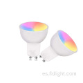 Bombilla LED inteligente Control remoto que cambia de color RGB